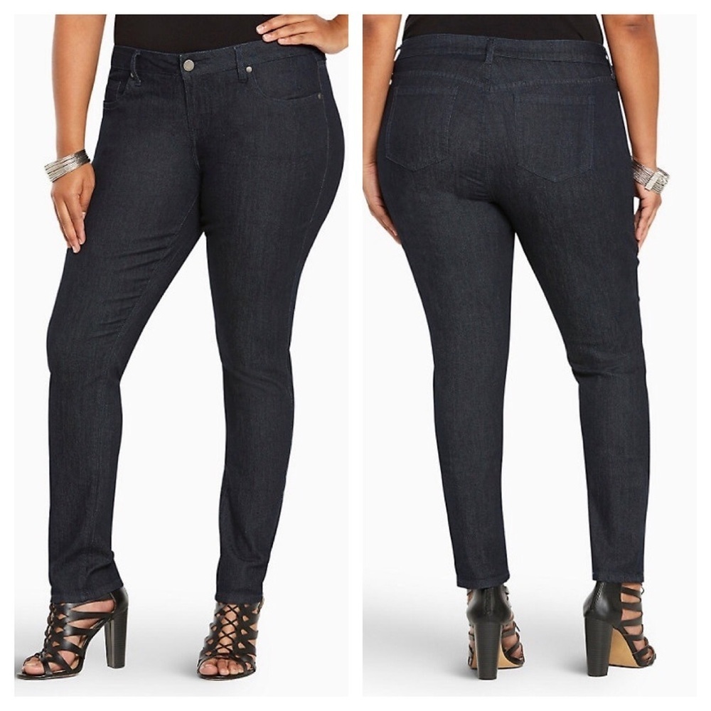 ➕ Torrid Dark Wash Skinny Jeans Women’s Plus Size 24 Short